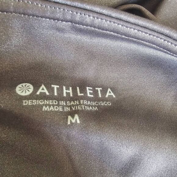 Athleta women's Sz Medium eElation Shimmer high rise leggings - Picture 8 of 8